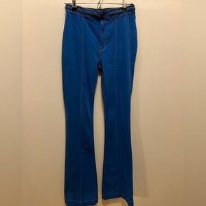 BDG 70s Inspired High Rise Jean with Braided Belt Detail